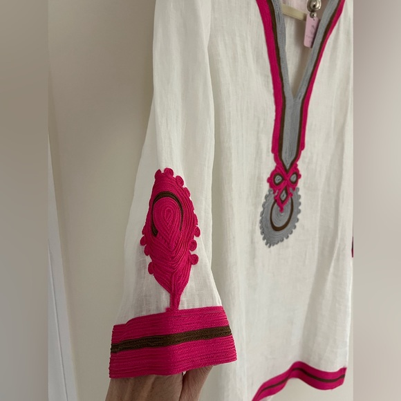 NWT Calypso St Barth Linen Tunic Beach Pool Cover Up size XS New with Tags - Picture 4 of 15